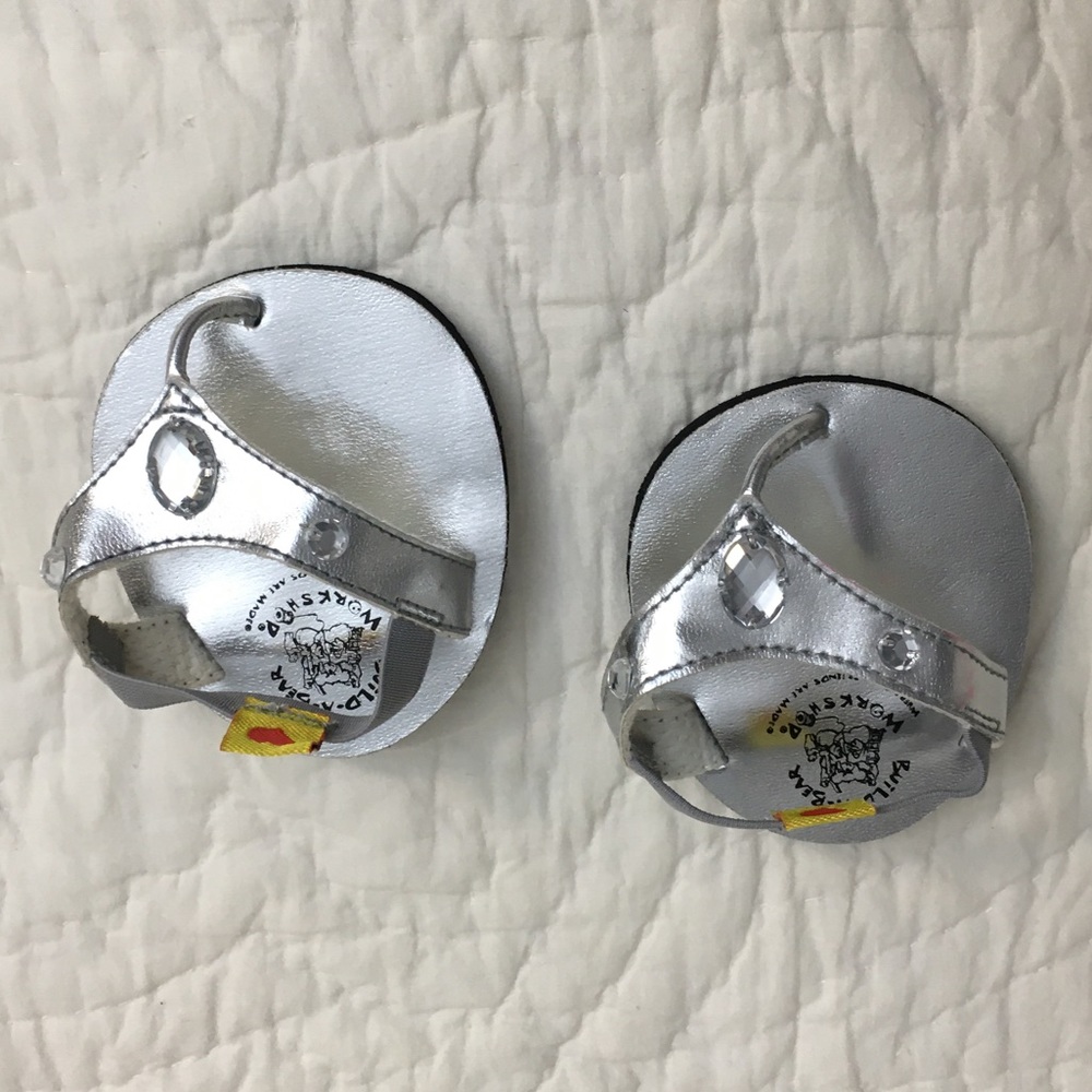 Build-A-Bear Silver Sandal